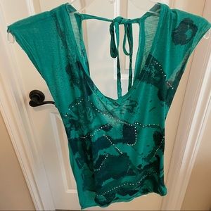 Threads 4 Thought Green Top Size Small